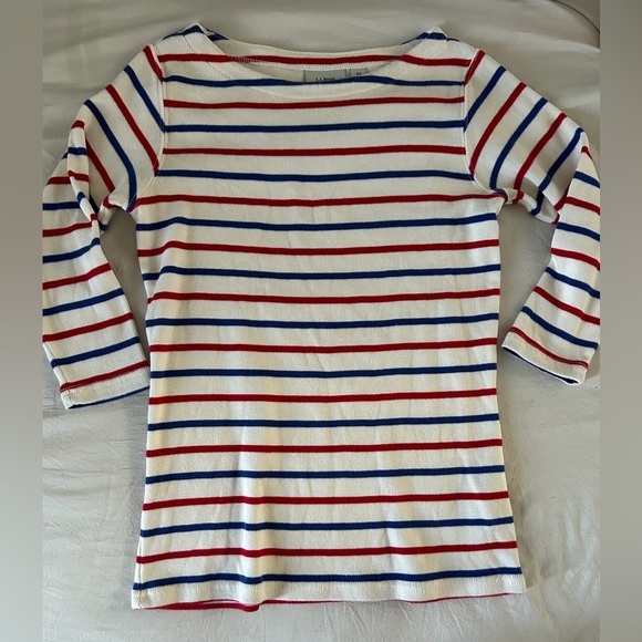 L.L. Bean Nautical Striped Knit Sweater Size XS - Picture 7 of 10